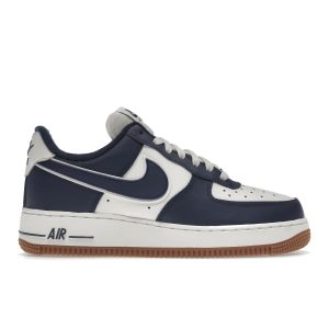 Nike Air Force 1 07 LV8 College Pack    Midnight Navy Blue Sail Medium-Gum-Brown (DQ7659-10142)