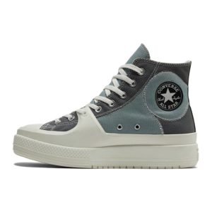 Converse Chuck Taylor All Star Construct High Colorblock -   Tidepool Green Tidepool-Grey Cyber-Grey A (03472C44.5)