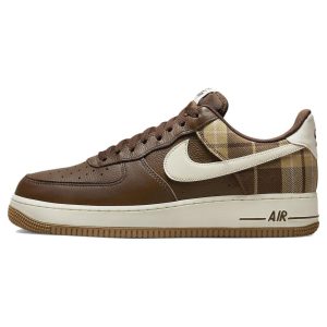 Nike Air Force 1 07 LX Cacao Plaid Brown Cacao-Wow Pale-Ivory (DV0791-20042)