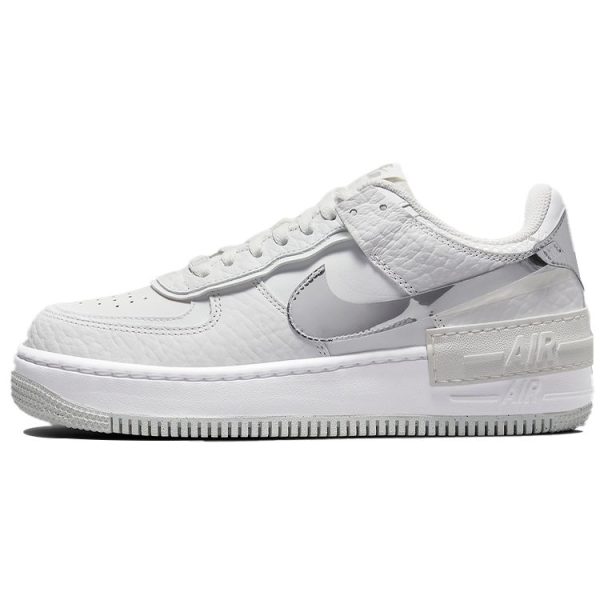 Nike Air Force 1 Shadow White Metallic Silver Summit-White (DQ0837-10040)