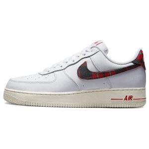 Nike Air Force 1 07 LV8 Tartan Plaid White Stadium-Green Pale-Ivory (DV0789-10045)