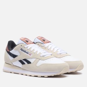 кроссовки Reebok Classic Leather (100209515) бежевого цвета
