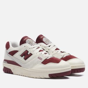 кроссовки New Balance BB550LEZ (BB550LEZ) бордового цвета