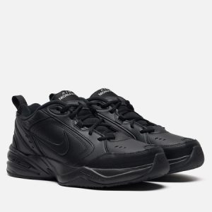 кроссовки Nike Air Monarch IV (MUZHSKIE-KROSSOVKI-NIKE-AIR-MONARCH-IV-BLACK-BLACK-001_450X450.JPG) черного цвета