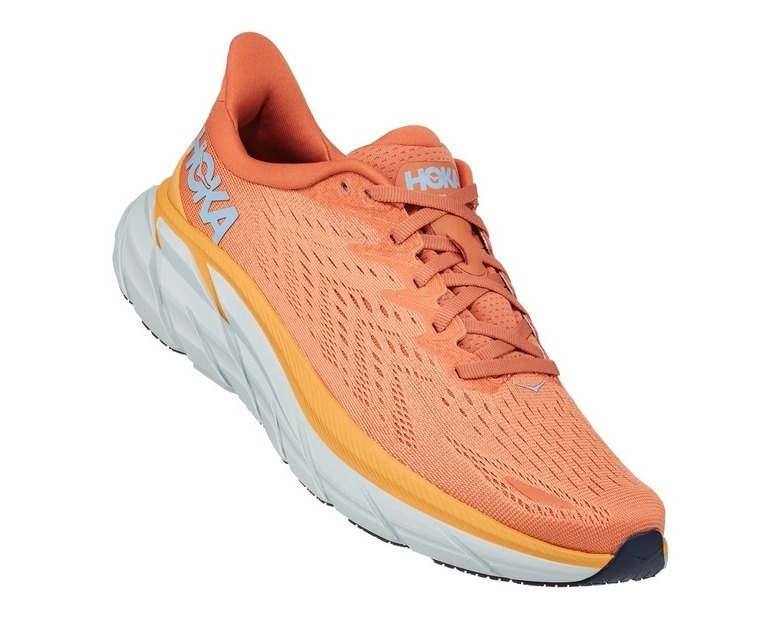 Hoka One One W Clifton 8 (1119394-SBSCR) оранжевого цвета Hoka One One W Clifton 8 (1119394-SBSCR) оранжевого цвета
