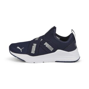 PUMA Wired Run Slip On Jr (38199305)  синего цвета