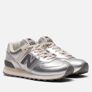 кроссовки New Balance WL574MLG (WL574MLG) серебрянного цвета