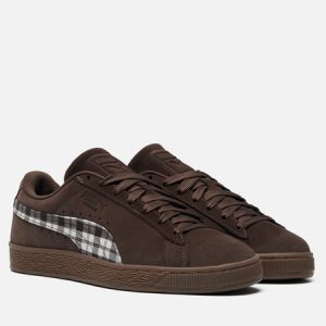 кроссовки Puma Suede Patch (408459-01) коричневого цвета